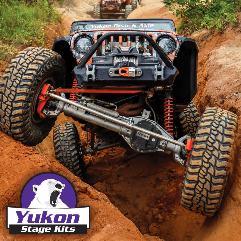 Yukon Gear Master Overhaul Kit Stage 2 Jeep Re-Gear Kit w/Covers for Dana 30/44 4.88 Ratio 24 Spline