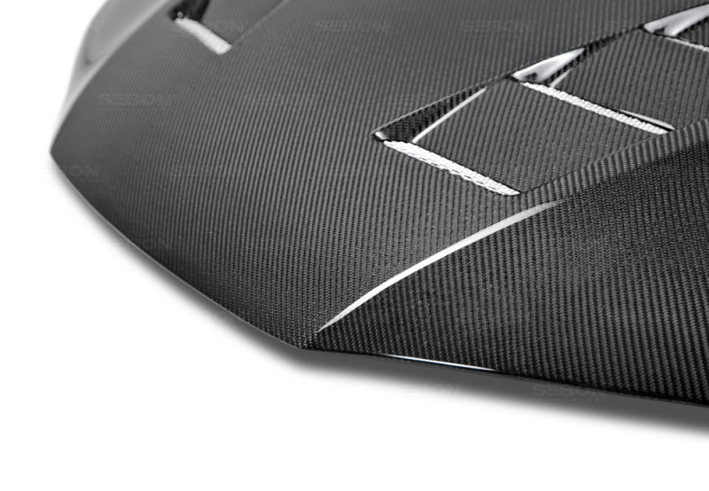 Seibon 14-15 Honda Civic 2dr TS-Style Carbon Fiber Hood