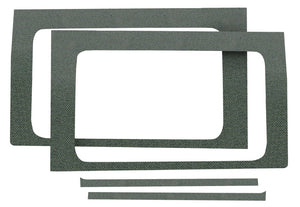 DEI 18-23 Jeep Wrangler JL 2-Door Boom Mat Rear Side Window Trim - 2 Piece - Gray