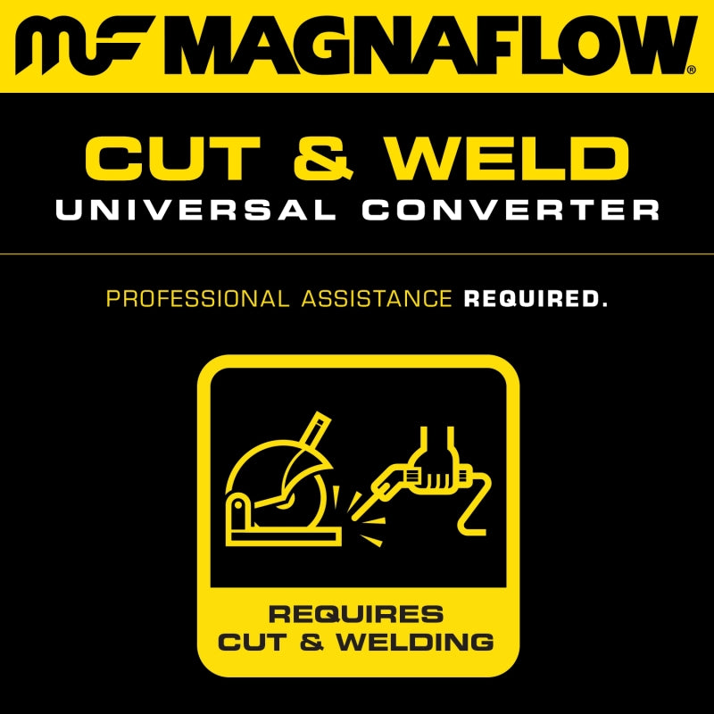 Magnaflow Catalytic Converter Universal 10in Length 5in Conv Width 2in In / 2in Out Conv Diameter