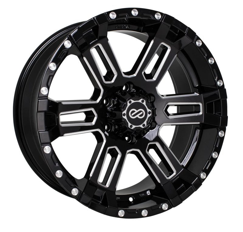 Enkei Commander 18x8.5 10mm Offset 6x139.7 Bolt Pattern 108 Bore Black Machined Wheel