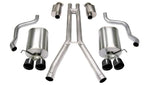 Corsa 2004-2008 Cadillac XLR 4.6L 25in Cat-Back Dual Rear w Twin 35in Black Pro-Series Tips