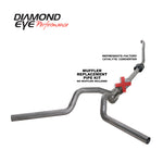 Diamond Eye KIT 4in TB MFLR RPLCMENT PIPE DUAL SS 94-97 5 7 3L F250/F350 PWRSTROKE NFS W CARB STDS