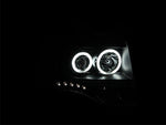 ANZO 2007-2014 Ford Expedition Projector Headlights w/ Halo Black