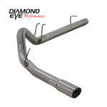 Diamond Eye KIT 4in DPF-BACK SGL SS 08-09 6 4L F250/F350 PCKGD BX46X14X14OD EL-PL 44inX13 5inX13 5in