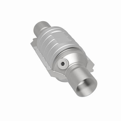 MagnaFlow Univ Cat Conv 2.5in Inlet/Outlet Ctr/Ctr Round 9in Body L x 5.125in W x 13in Overall L