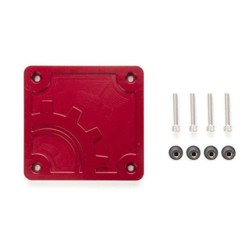 BuiltRight Industries 2020 Jeep Gladiator Bed Plug Plate Cover (Alum) - Red