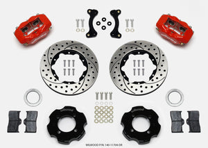 Wilwood Forged Dynalite Front Hat Kit 11.00in Drilled Red 95-05 Miata