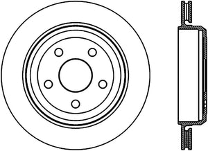 StopTech Slotted Sport Brake Rotor 11-17 Jeep Grand Cherokee (Excludes SRT8)