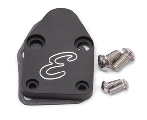 Edelbrock Fuel Pump Block-Off Plate SBC Billet Aluminum