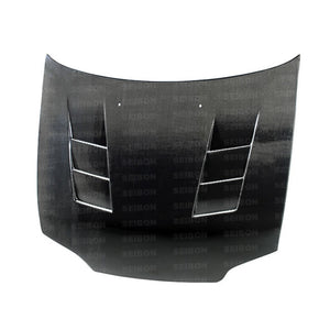 Seibon 92-95 Honda Civic 2DR/3DR TS-Style Carbon Fiber Hood