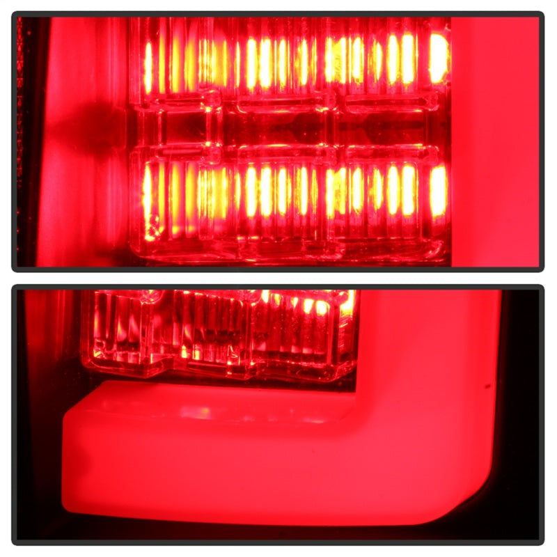 Spyder 09-14 Ford F150 V2 Light Bar LED Tail Lights - Black (ALT-YD-FF15009V2-LBLED-BK)