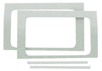 DEI 18-23 Jeep Wrangler JL 2-Door Boom Mat Rear Side Window Trim - 2 Piece - White