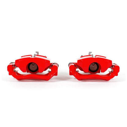 Power Stop 13-16 Dodge Dart Rear Red Calipers w/Brackets - Pair