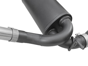 aFe Rebel Series 2.5in 409 SS Cat-Back Exhaust w/ Black Tips 2007+ Jeep Wrangler (JK) V6 3.6L/3.8L