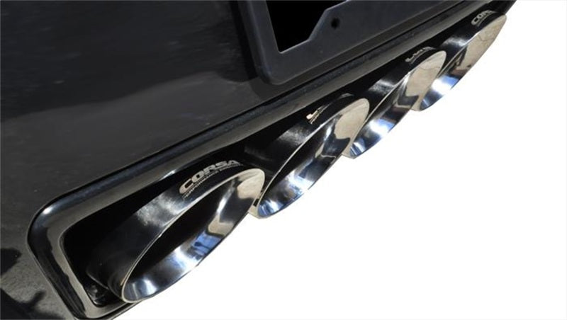 Corsa 17-19 Chevy Corvette Z06 (Grand Sport Only) 3in Axle Back Xtreme Exhaust Pol Quad 4.5in Tip