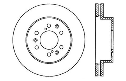 StopTech 07-11 GM Silverado 1500 Cross Drilled Right Front Rotor