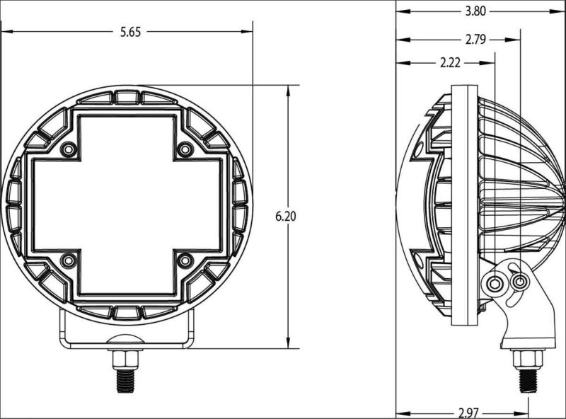 ARB Nacho 5.75in Offroad TM5 Combo White LED Light Set