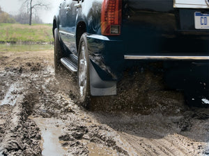 WeatherTech 07+ Chevrolet Suburban No Drill Mudflaps - Black