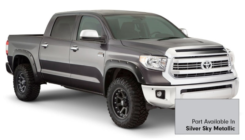 Bushwacker 16-18 Toyota Tundra Fleetside Pocket Style Flares 4pc 66.7/78.7/97.6in Bed - Silver Sky