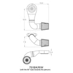 Spectre Plenum Kit (Low) w/Passenger Side 45/90 Degree Tube