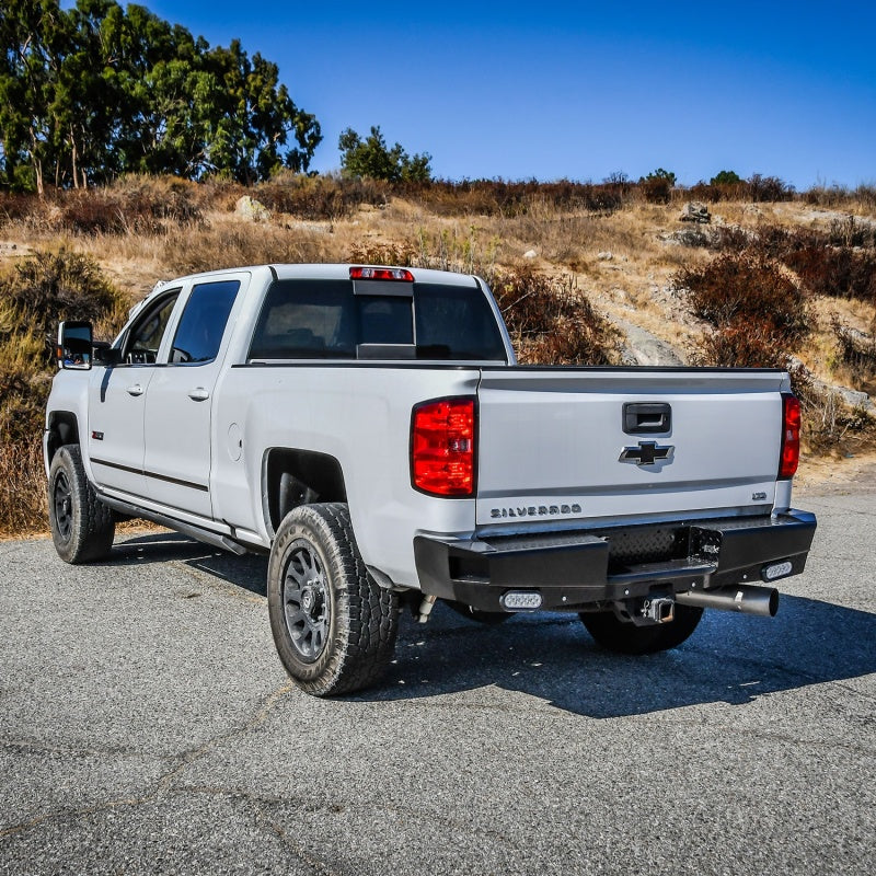 Westin 14-18 Chevrolet Silverado HDX Bandit Rear Bumper - Black