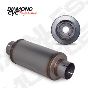 Diamond Eye MFLR 4inID SGL IN/SGL OUT 7inDIA X 14in BODY 20in LENGTH PERF SLOTTED ENDS 409 SS