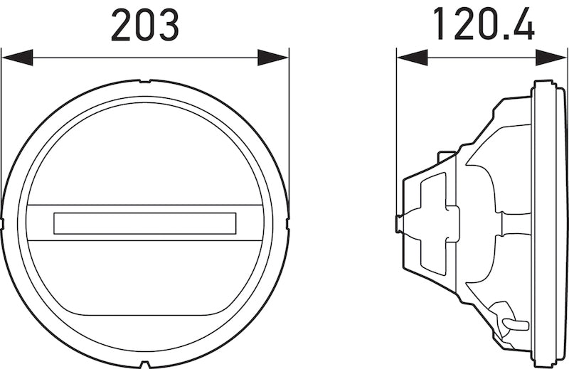 Hella Headlamp INSERT GR 1F8