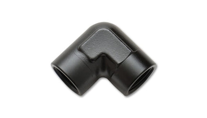 Vibrant 3/8in NPT 90 Degree Female Pipe Coupler Fitting