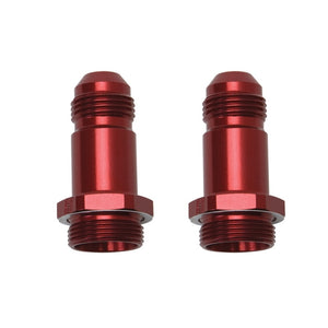 Russell Performance -8 AN Carb Adapter Fittings (2 pcs.) (Red)