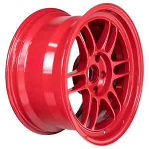 Enkei RPF1 17x9 5x114.3 22mm Offset 73mm Bore Competition Red Wheel