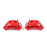 Power Stop 98-02 Dodge Ram 1500 Van Front Red Calipers w/Brackets - Pair