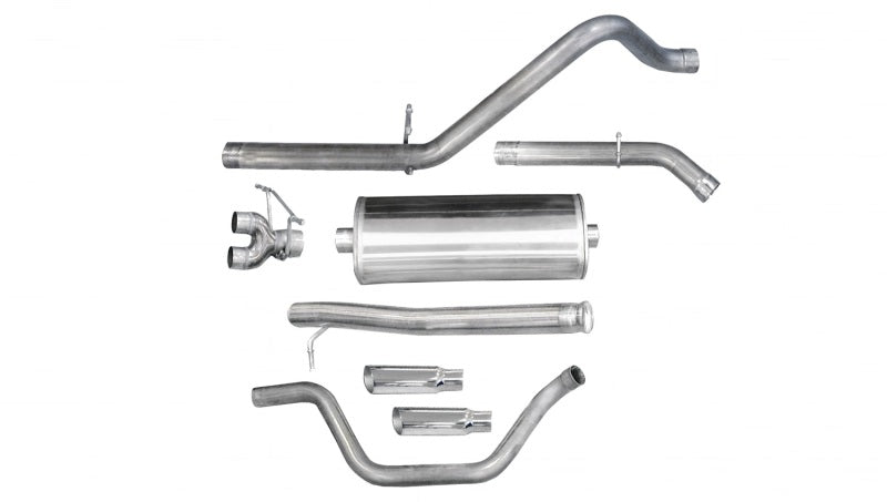 Corsa 2009-2013 Chevrolet Silverado Reg. Cab/Long Bed 1500 4.8L V8 Polished Sport Cat-Back Exhaust