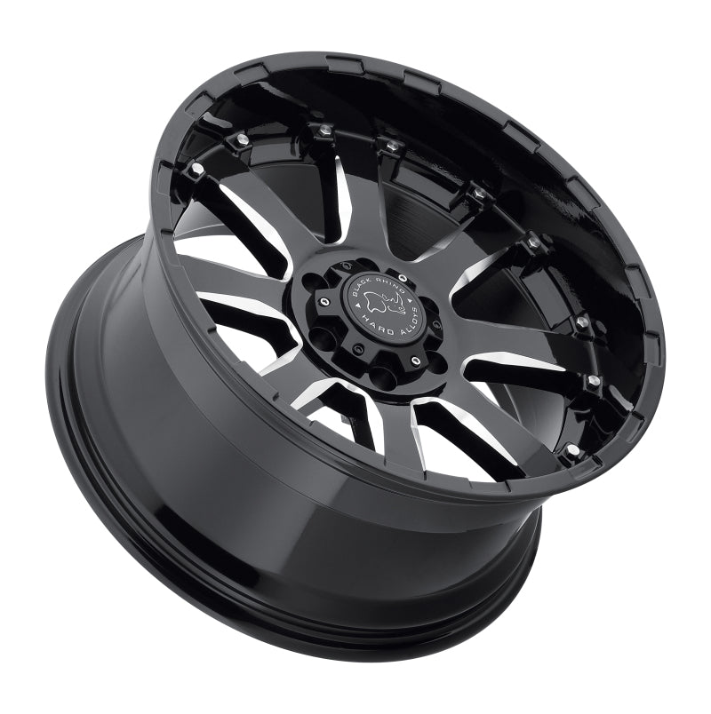 Black Rhino Sierra 18x9.0 6x135 ET12 CB 87.1 Gloss Black w/Milled Spokes Wheel