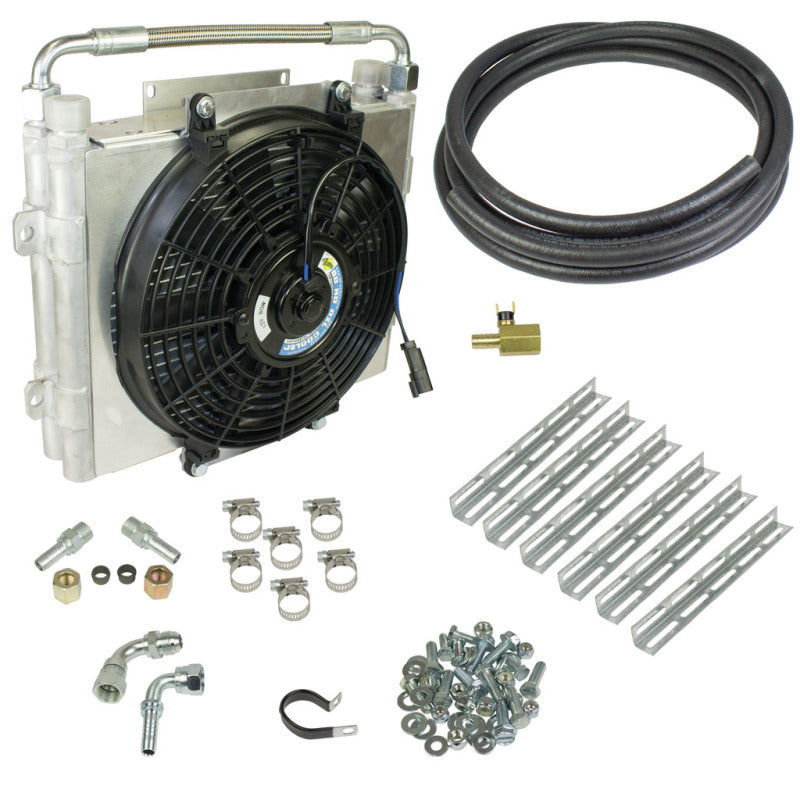 BD Diesel Xtrude Double Stacked Transmission Cooler Kit - Universial 5/8in Tubing