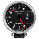 Autometer Sport-Comp 5in / 0-8K RPM / Pedestal w/Redline Tachometer