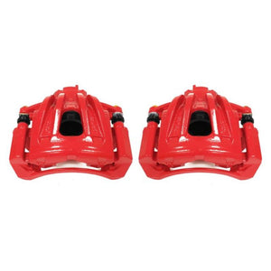 Power Stop 02-07 Jeep Liberty Front Red Calipers w/Brackets - Pair