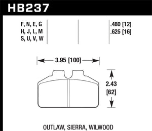 Hawk HPS Street Brake Pads