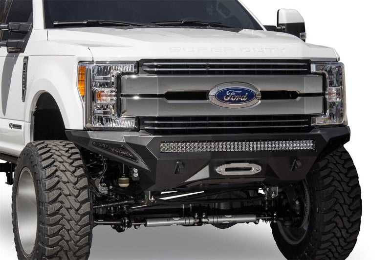 Addictive Desert Designs 17-18 Ford F-250 Super Duty Stealth Fighter Front Bumper w/ Winch Mounts