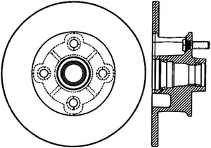 StopTech 63-82 Chevrolet Corvette Cryo Slotted Front Right Sport Brake Rotor