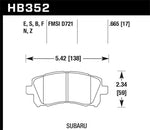 Hawk 02-03 WRX / 98-01 Impreza / 97-02 Legacy 2.5L / 98-02 Forester 2.5L HT-10 Front Race Pads