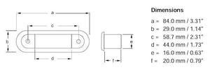 Hella Step Lamp 1X2 WHITE MD12/24 SS RIM 2XT