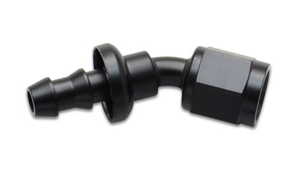 Vibrant Push-On 30 Degree Hose End Elbow Fitting Size -6AN