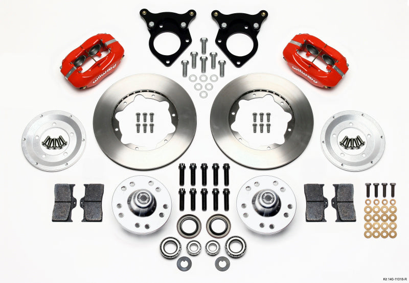 Wilwood Forged Dynalite Front Kit 11.00in Red 87-93 Mustang 5 Lug