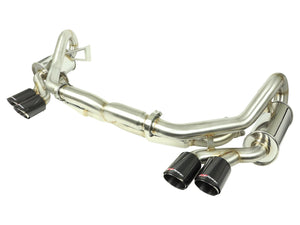 aFe MACHForce XP 12-16 Porsche 911 Carrera H6-3.8L SS-304 Cat-Back Exhaust w/Carbon Fiber Tips