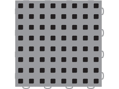 WeatherTech TechFloor - 3in X 12in Tiles(Right Loop) - Grey/Black **Order in Qtys of 10