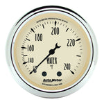 Autometer 2-1/16 inch Mechanical Antique Beige Water Temp Gauge 120-240 Deg F