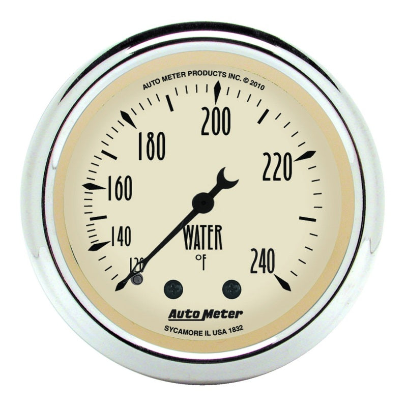AutoMeter Gauge Kit 5 Pc. 3-1/8in. & 2-1/16in. Mech. Speedo. Wtmp & Oilp Antique Beige