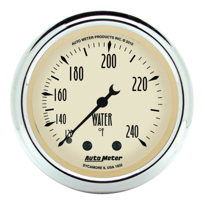 AutoMeter Gauge Kit 5 Pc. 3-1/8in. & 2-1/16in. Mech. Speedo. Wtmp & Oilp Antique Beige