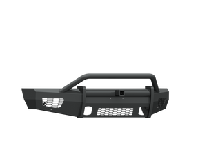 Road Armor 15-17 Ford F-150 Vaquero Front Bumper w/Pre-Runner Guard 2in Receiver - Tex Blk